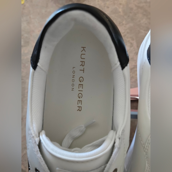 Kurt Geiger London Lana Leather Heart Platform Sneakers. Size 41 - Picture 7 of 10